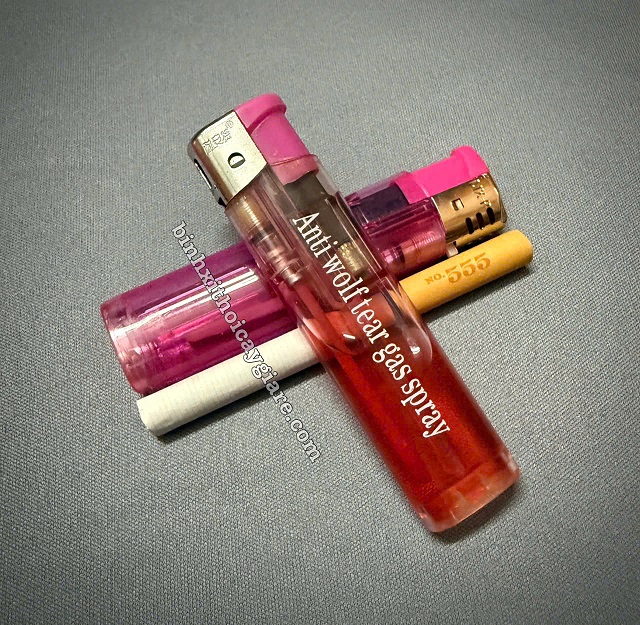 bình xịt cay bật lửa