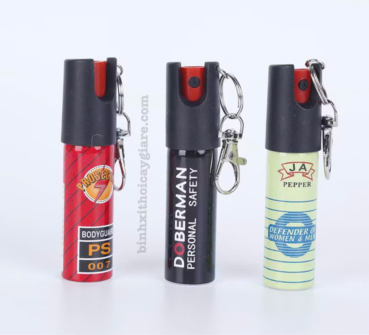 bình xịt hơi cay móc khóa mini nhỏ gọn