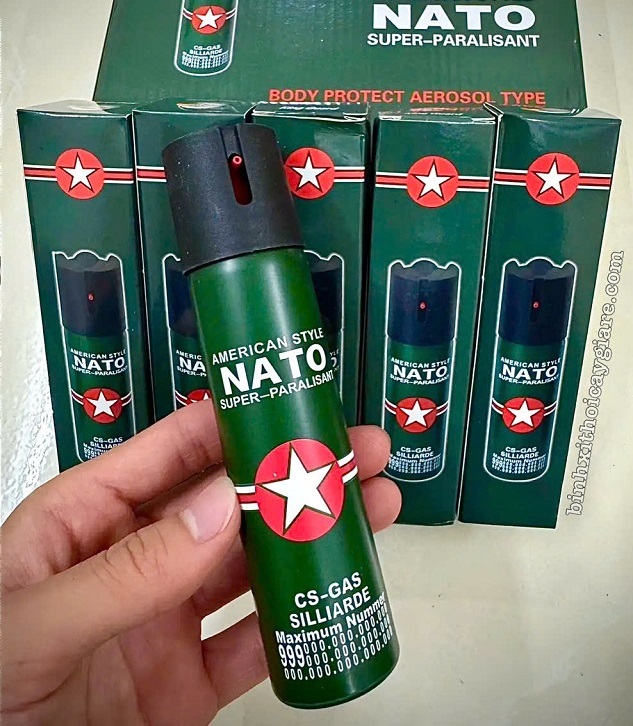 bình xịt hơi cay cao cấp chính hãng