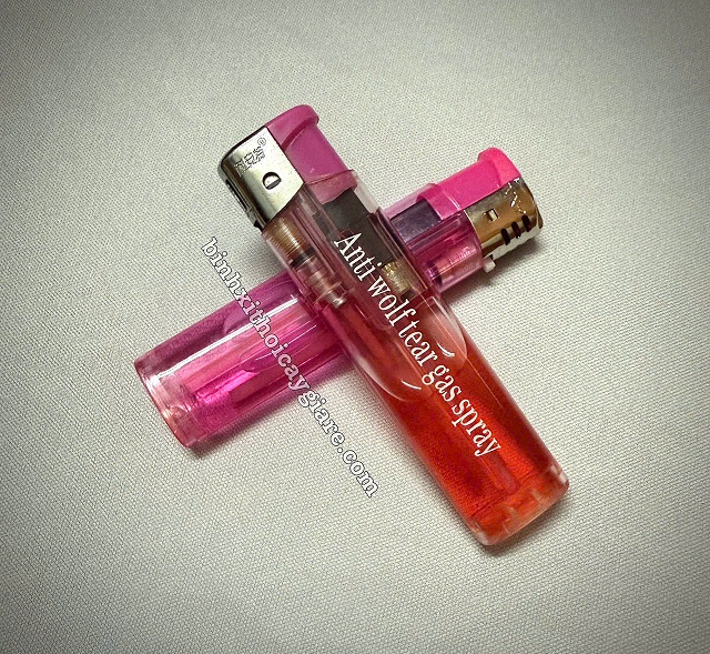 bình xịt hơi cay dạng bật lửa