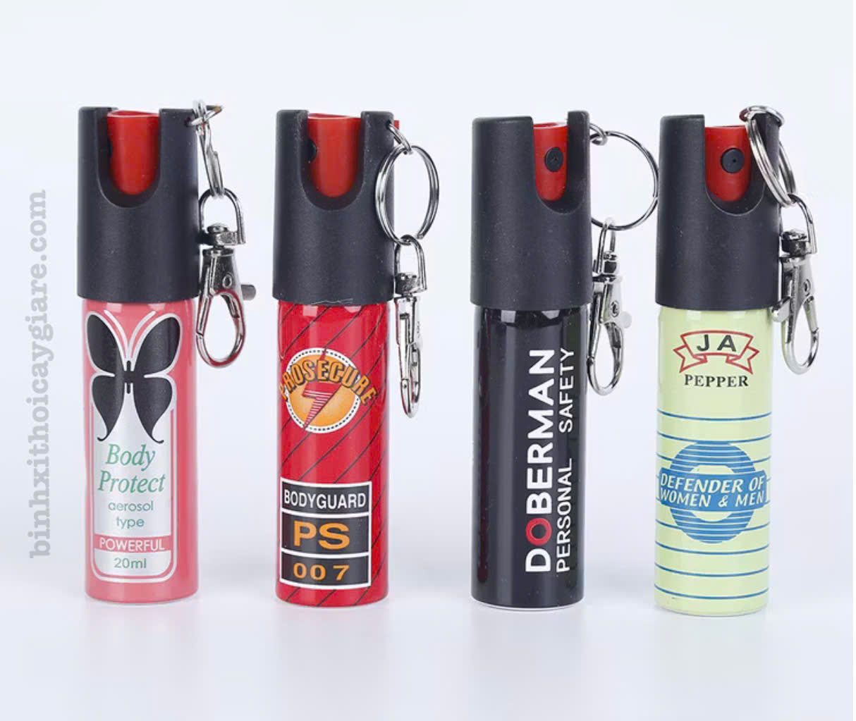 bình xịt hơi cay móc khóa cao cấp