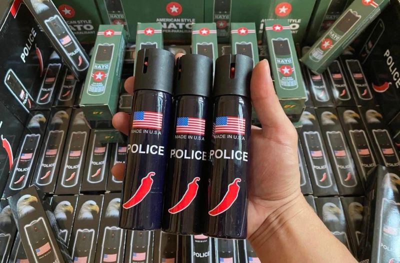 Bình xịt hơi cay police chuyên dụng