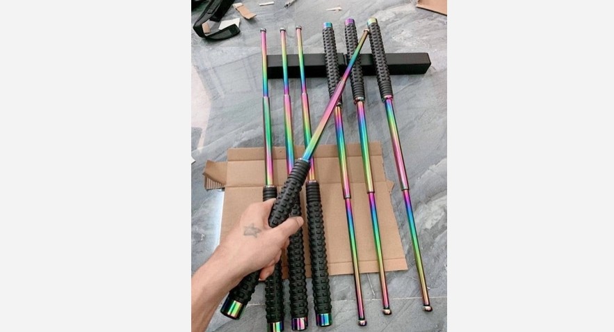 Gậy 3 khúc 7 màu