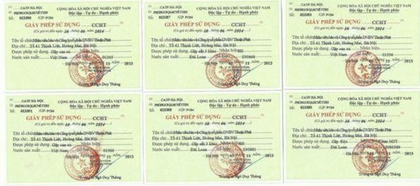 Giấy phép sử dụng công cụ hỗ trợ Giấy phép sử dụng công cụ hỗ trợ